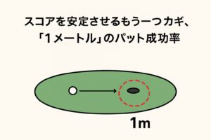 1-メートルのパットの成功率