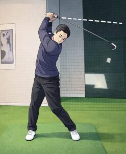 オーバースイング画像