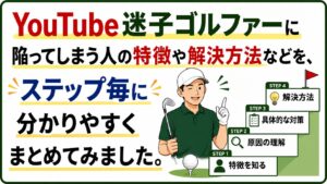 YouTube迷子ゴルファーの特徴画像