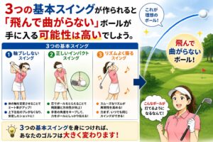 ➂つの基本スイングメリッ