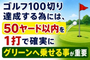 ゴルフ100切り50ヤード以内重要
