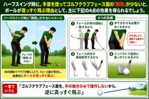 ハーフスイングで開閉が少ない４つのメリット