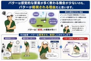 パター感覚的な要素